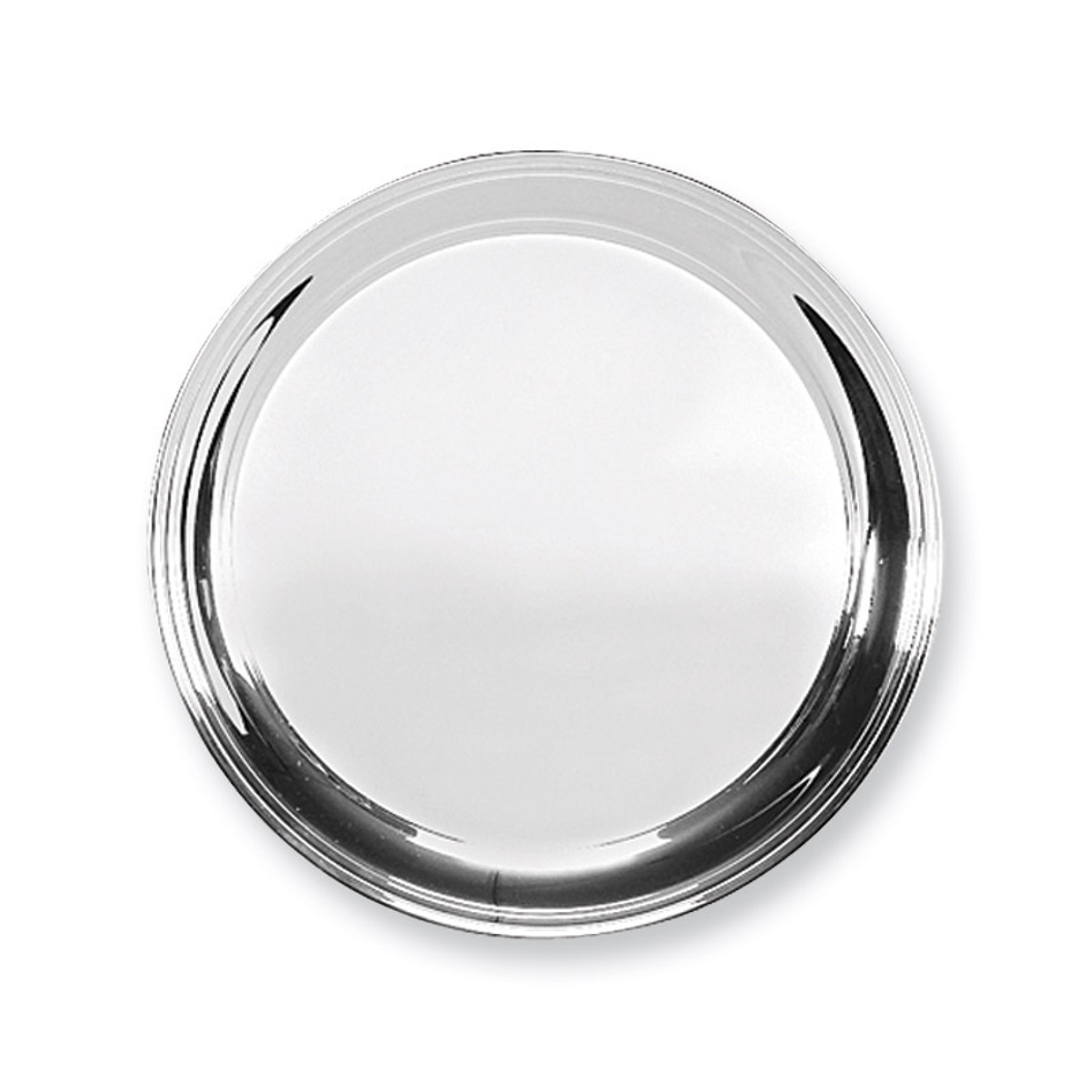 silver circle tray