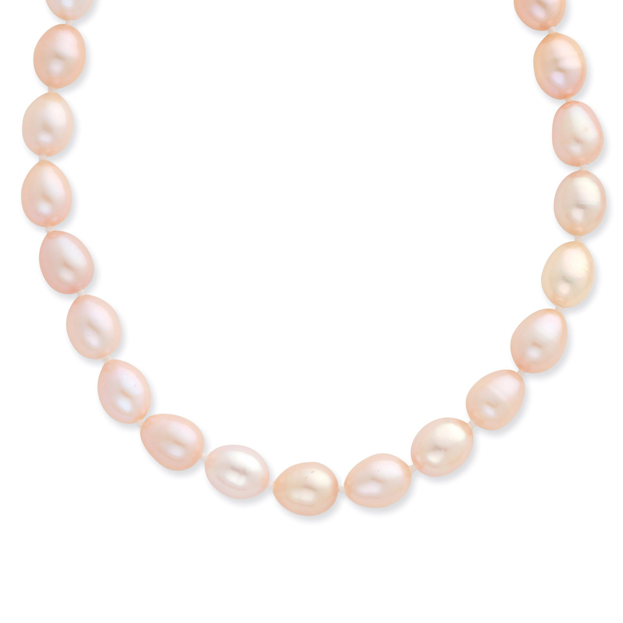 pink cultured pearl necklace