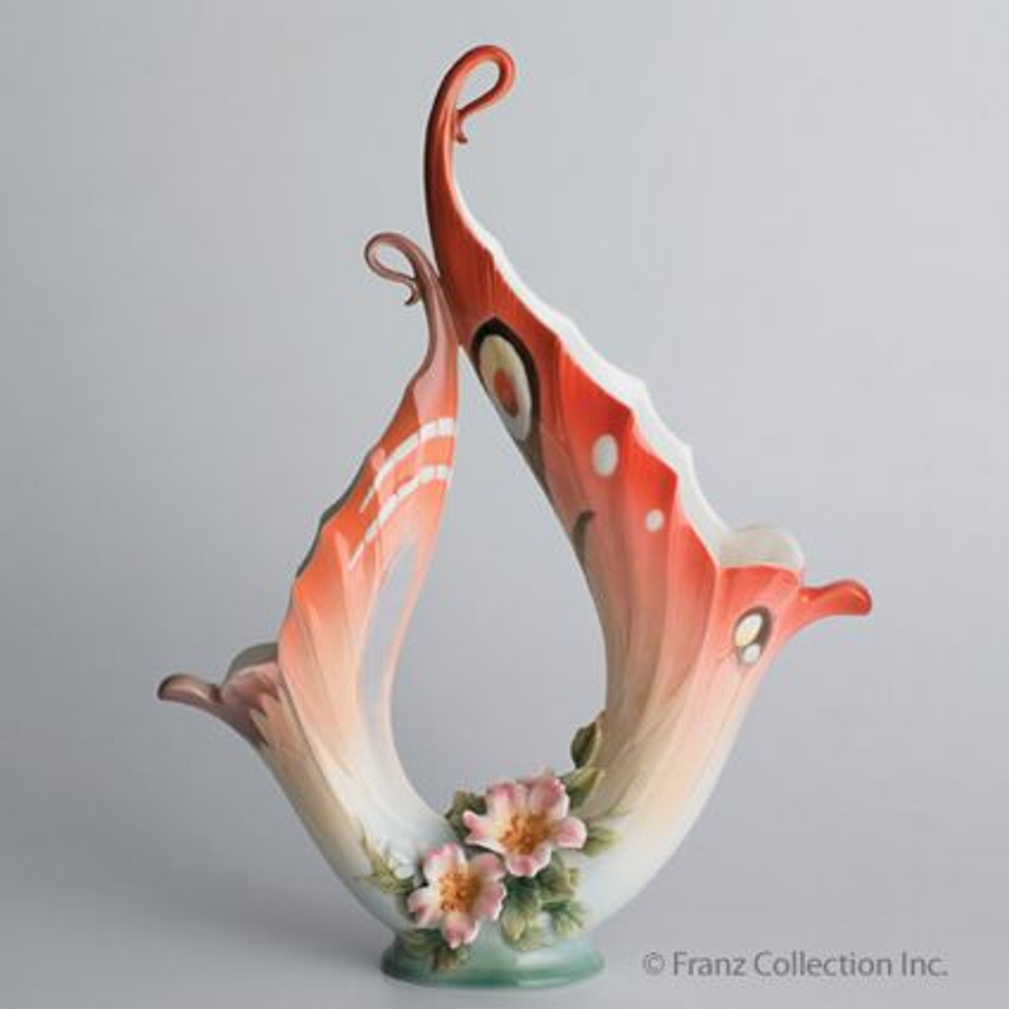 Franz Porcelain Papillon Butterfly Vase Fz00579 Upc 837009005602