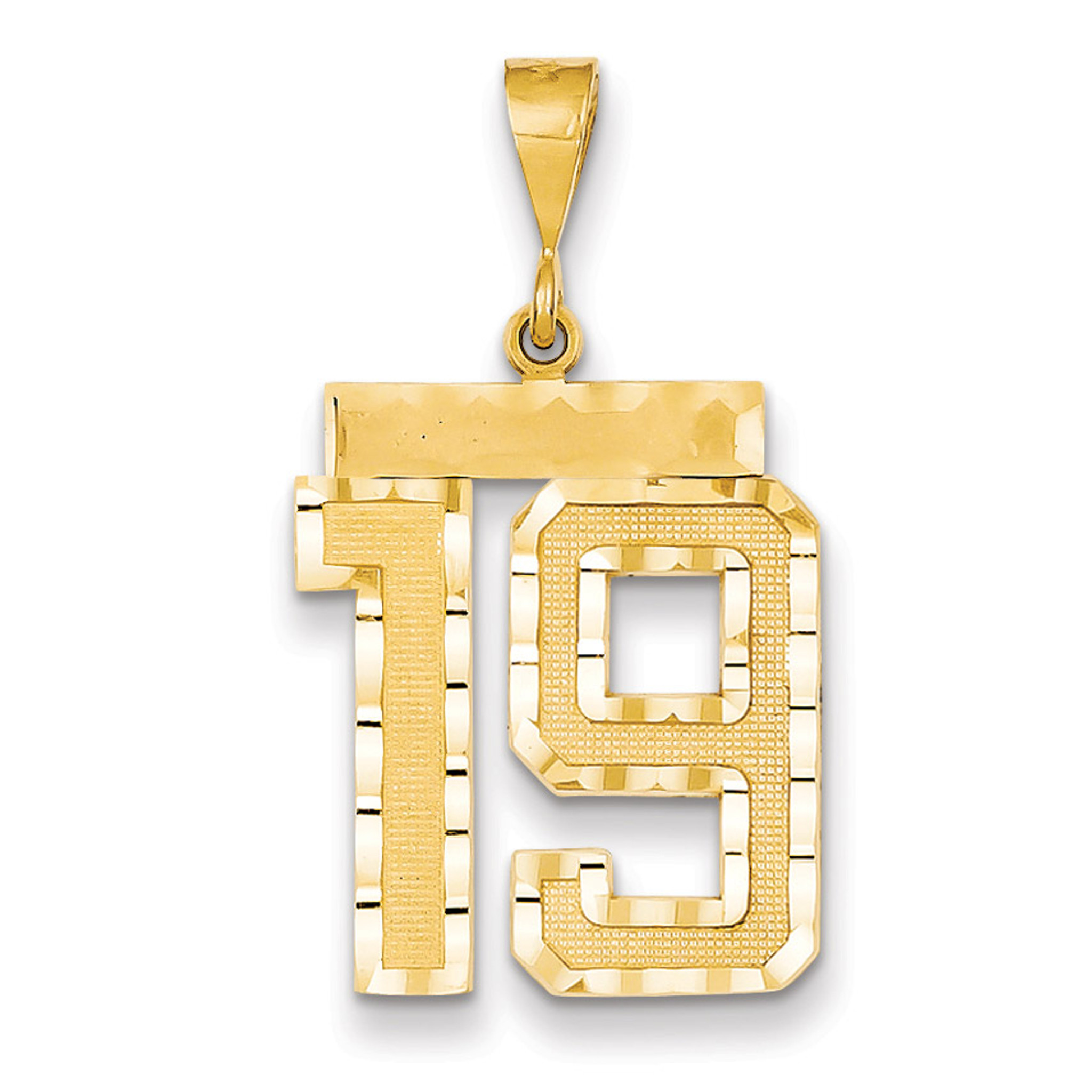 14k gold number pendants Clearance
