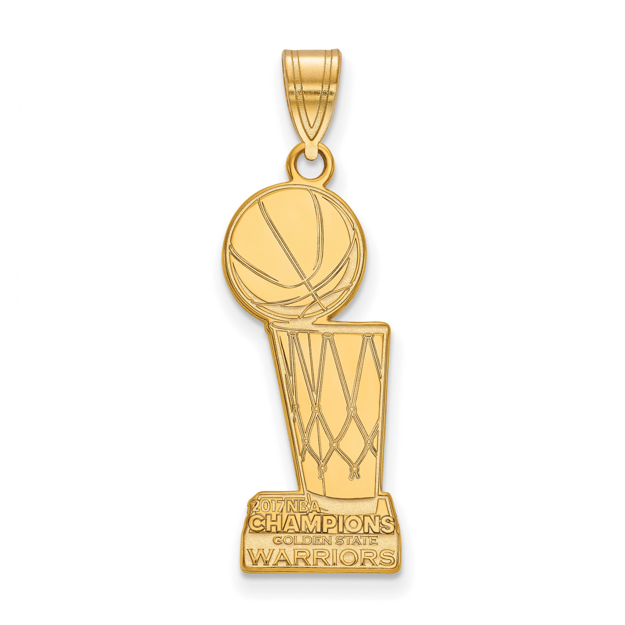 Gold Plated Sterling Silver Nba Golden State Warriors X Small Pendant By Logoart Pendants Women