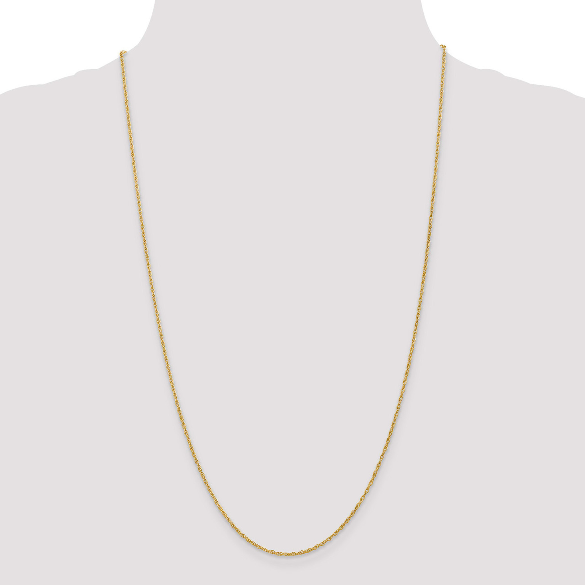1.5 mm Pendant Rope Chain 18 Inch 14k 