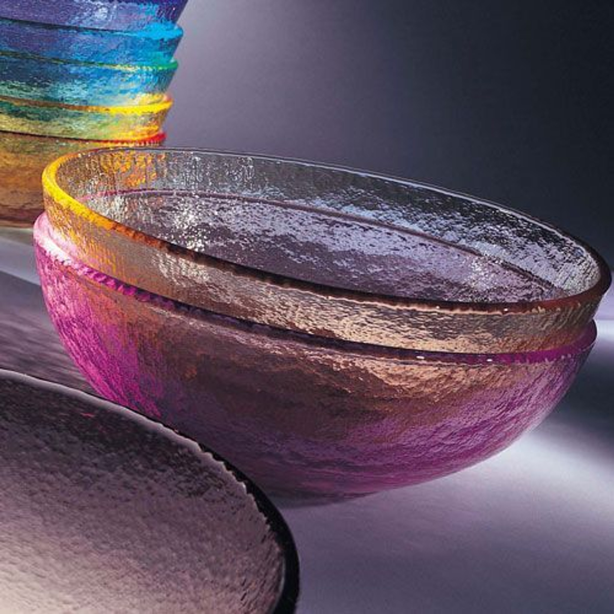 fire and ice glass bowls