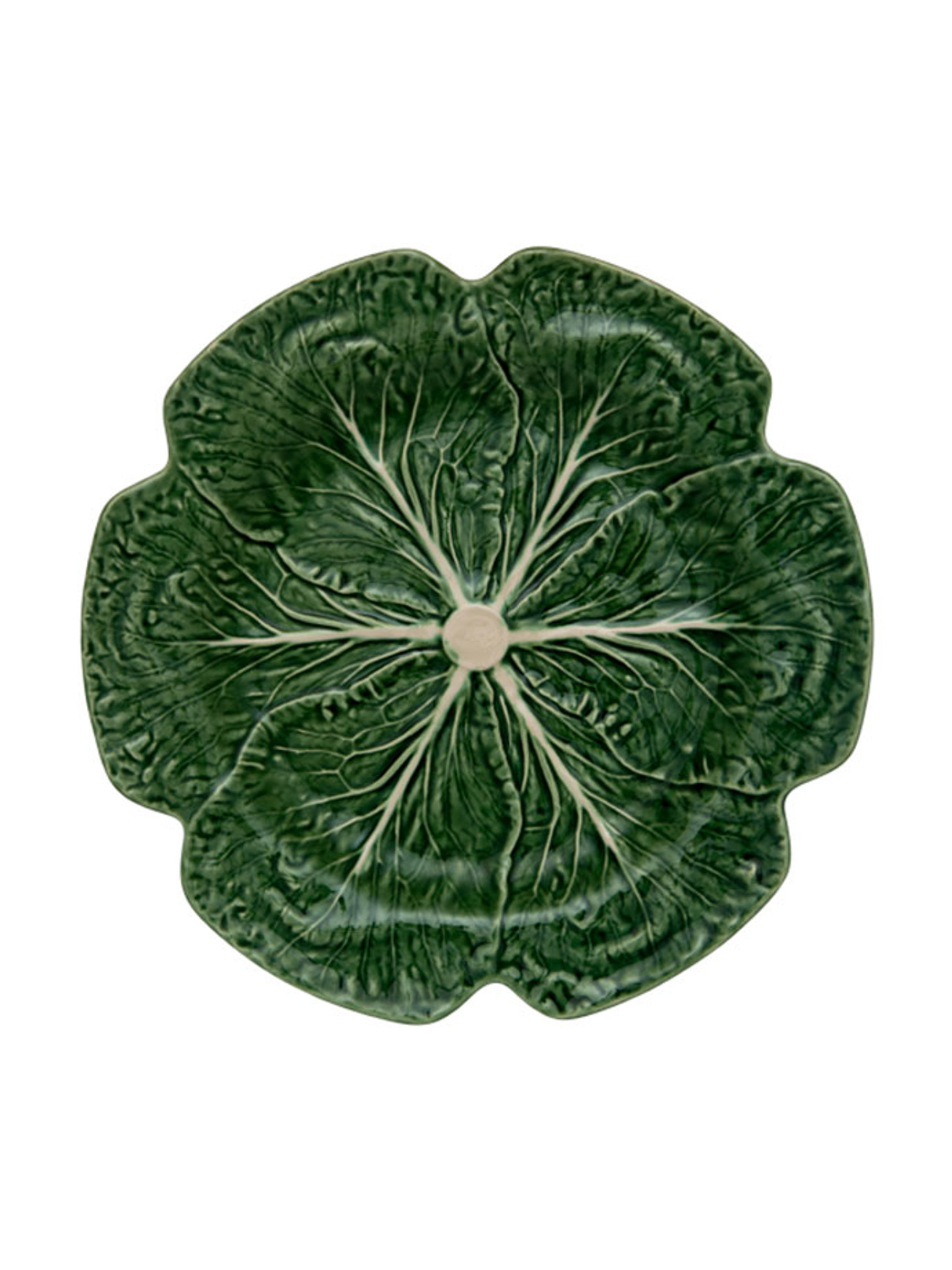 Bordallo Pinheiro Cabbage Charger Plate Green Natural 65000438 - HomeBello