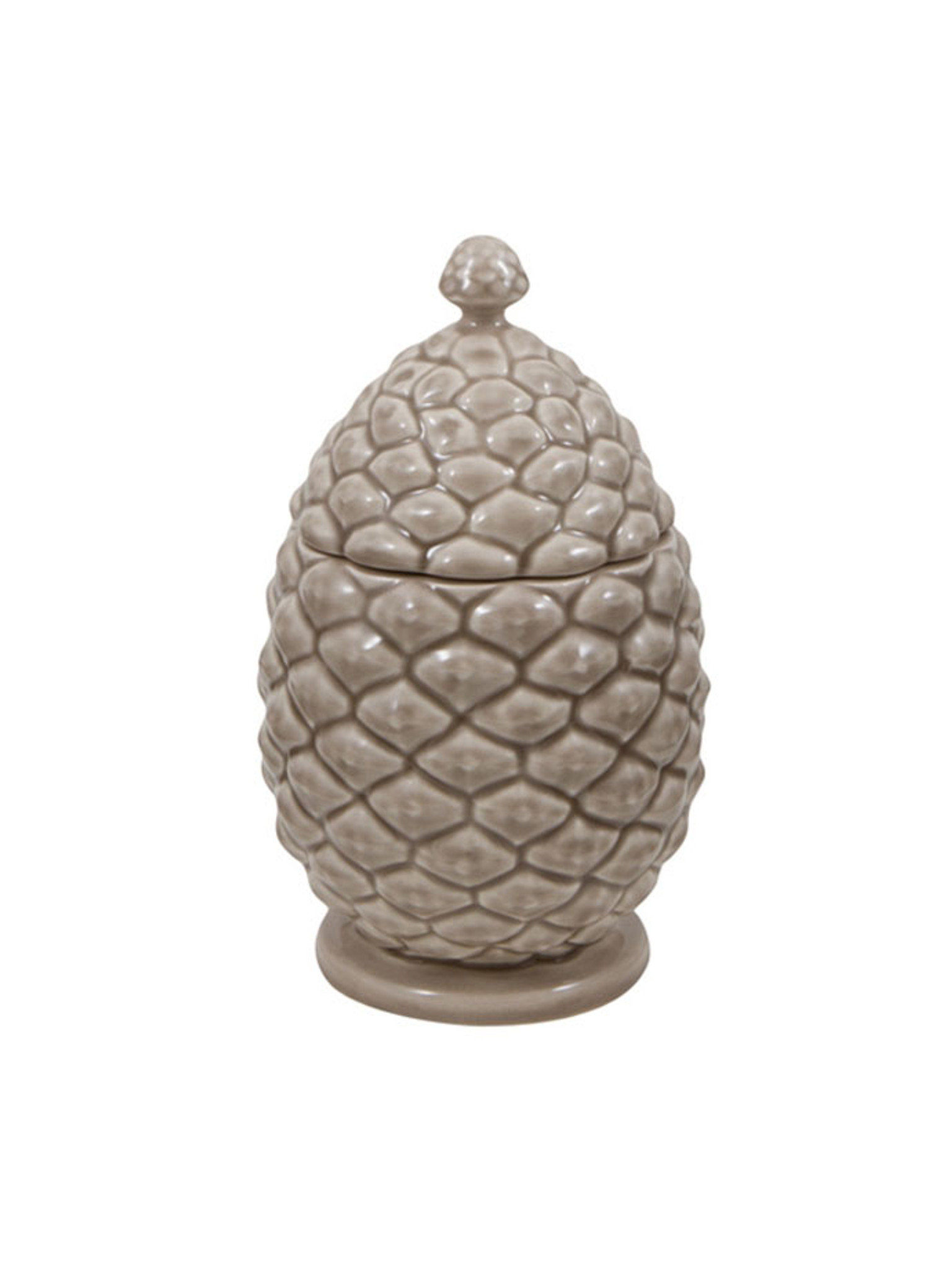 Bordallo Pinheiro Pine Cone Box Grey Oat 65017421 - HomeBello