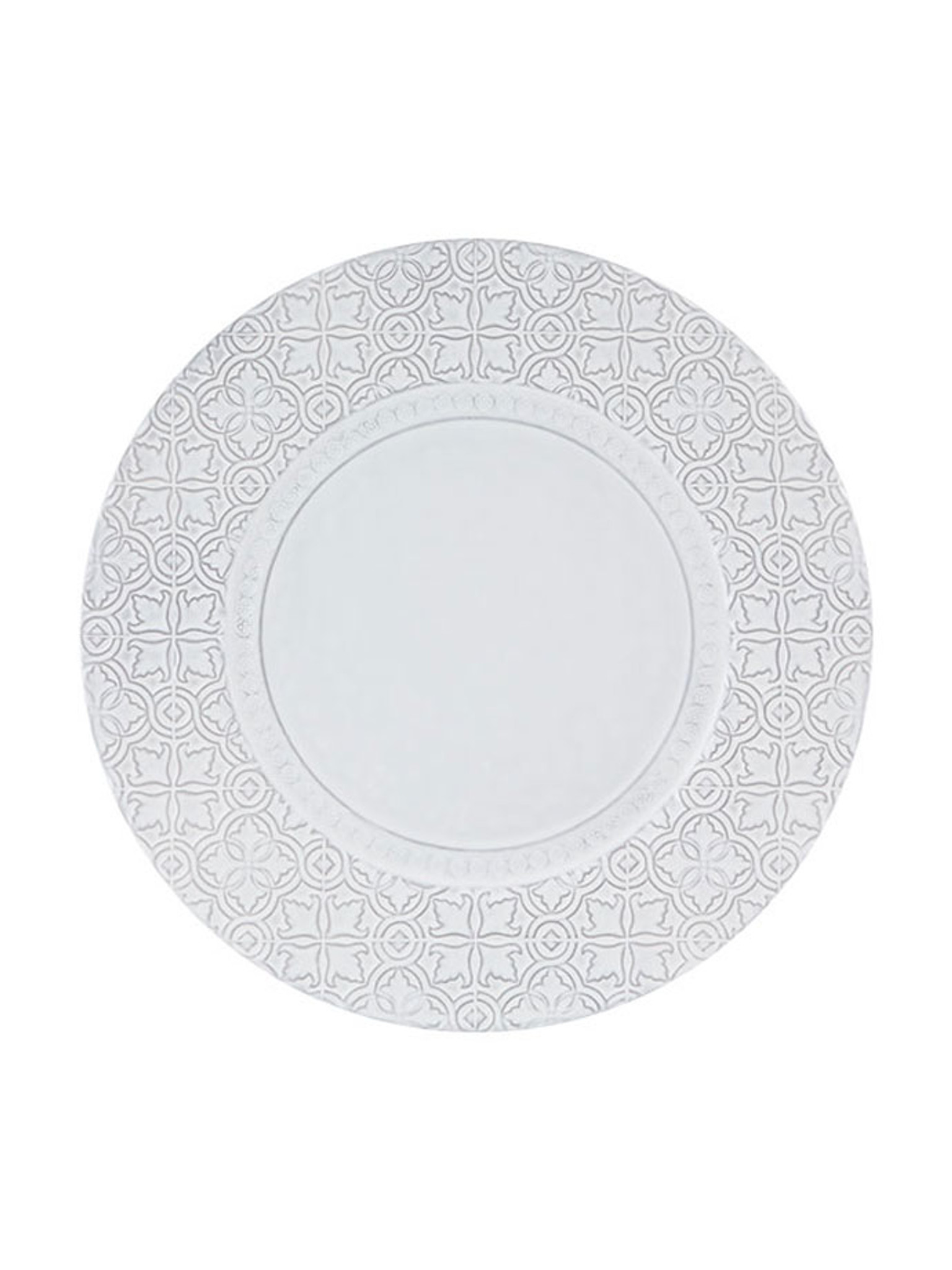 Bordallo Pinheiro Rua Nova Charger Plate Antique White 65020879 - HomeBello