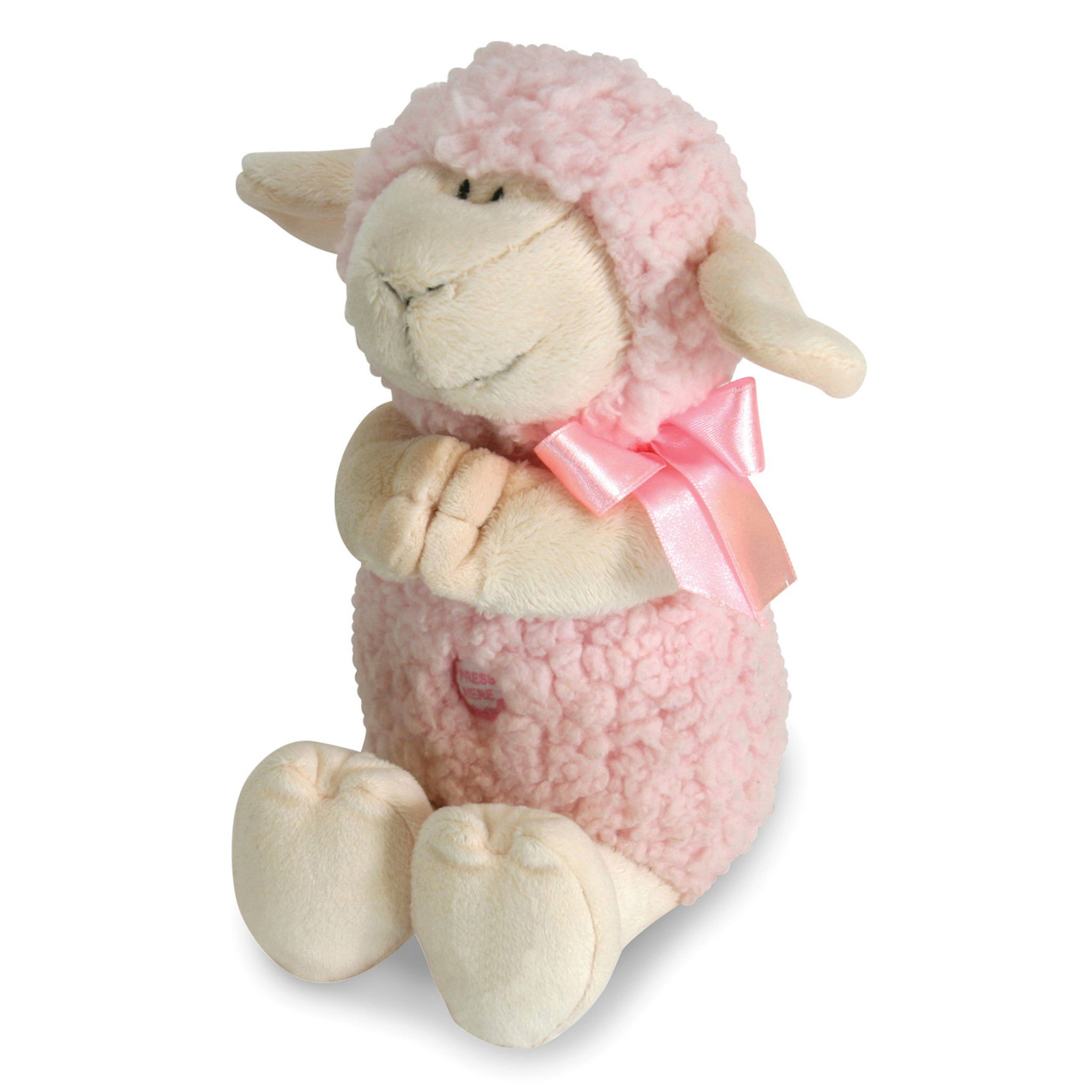 pink stuffed lamb