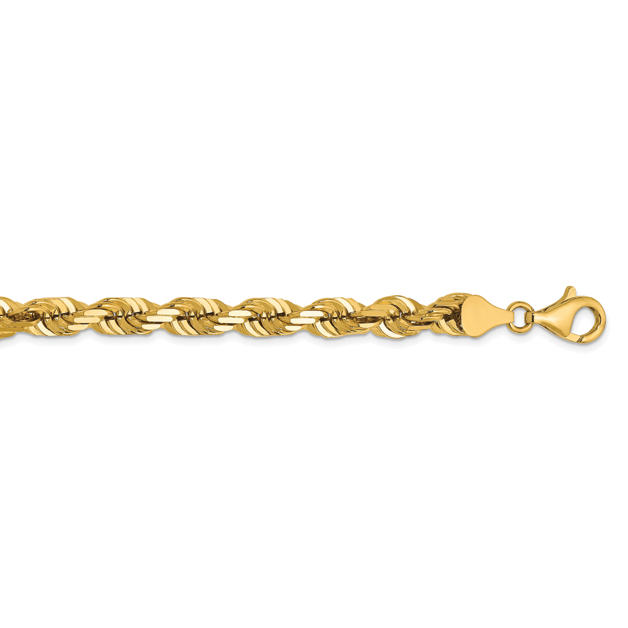 22 inch solid gold rope chain Clearance