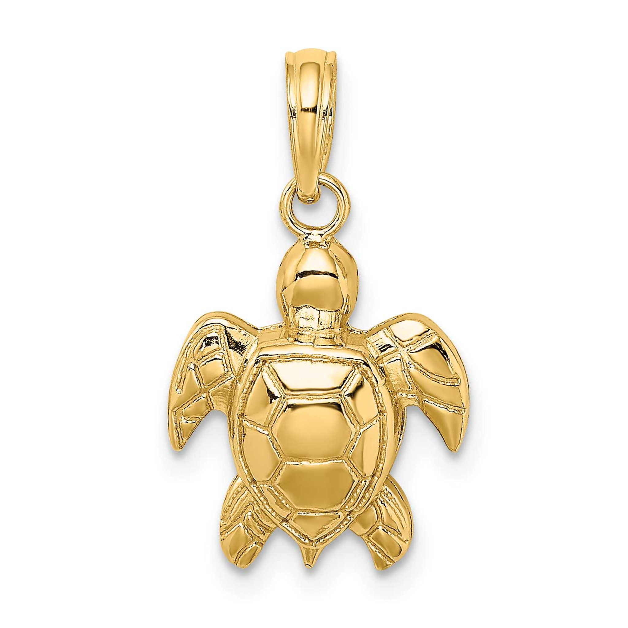 Gold turtle charm Clearance