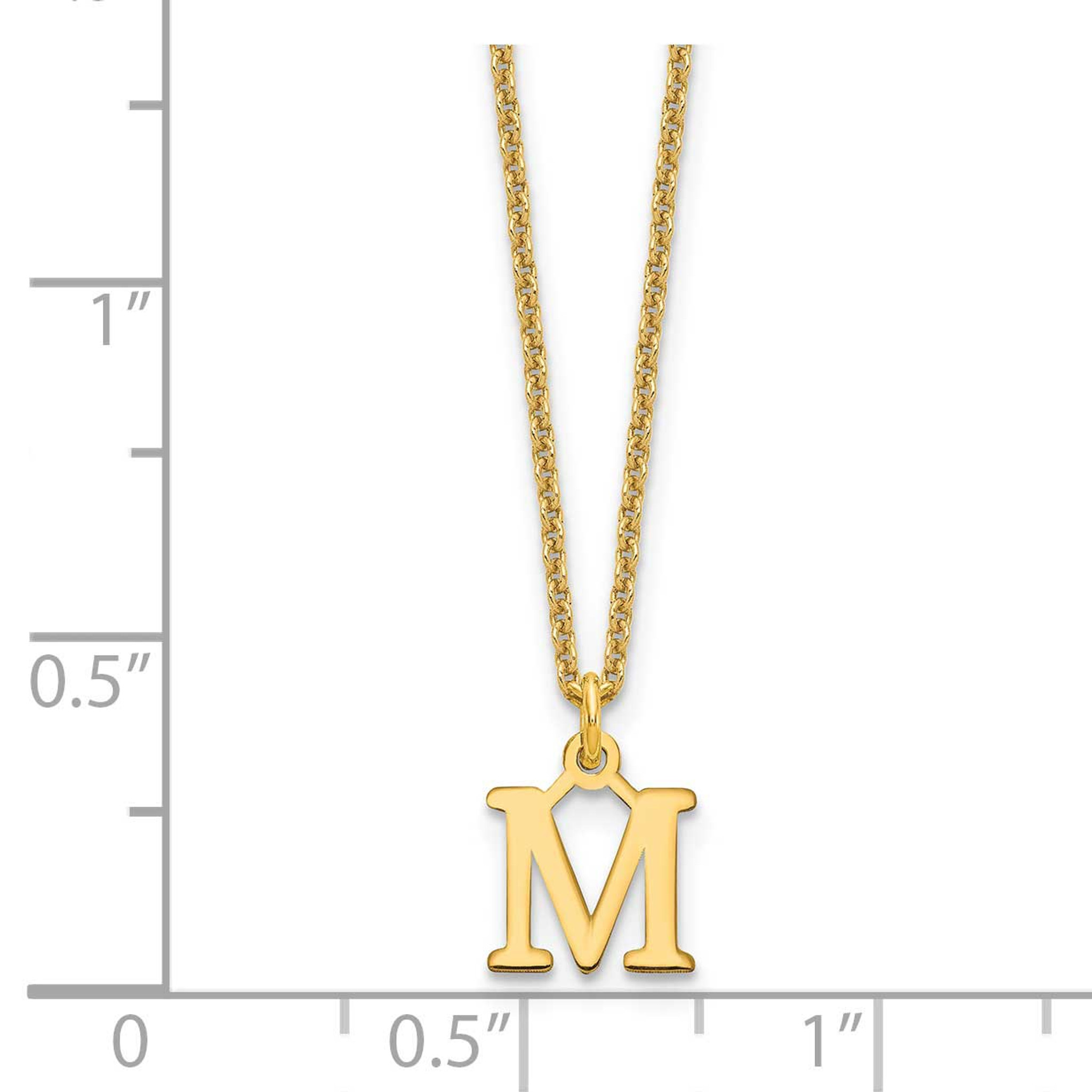 necklace letter m