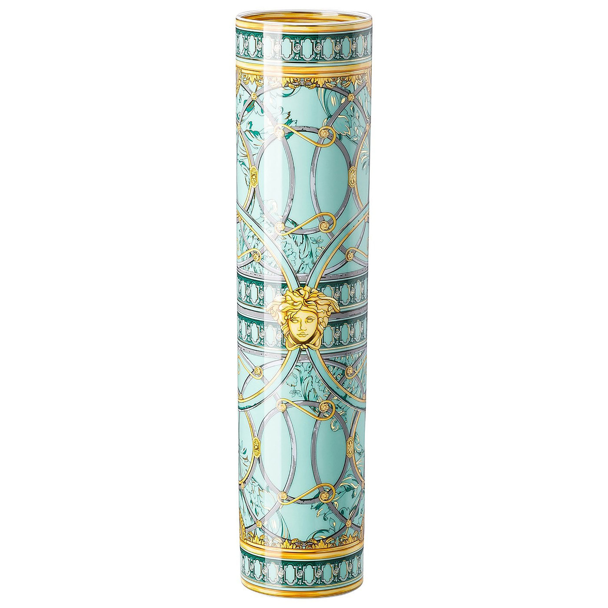 Versace La Scala Del Palazzo Verde Vase 14 1 4 Inch Homebello
