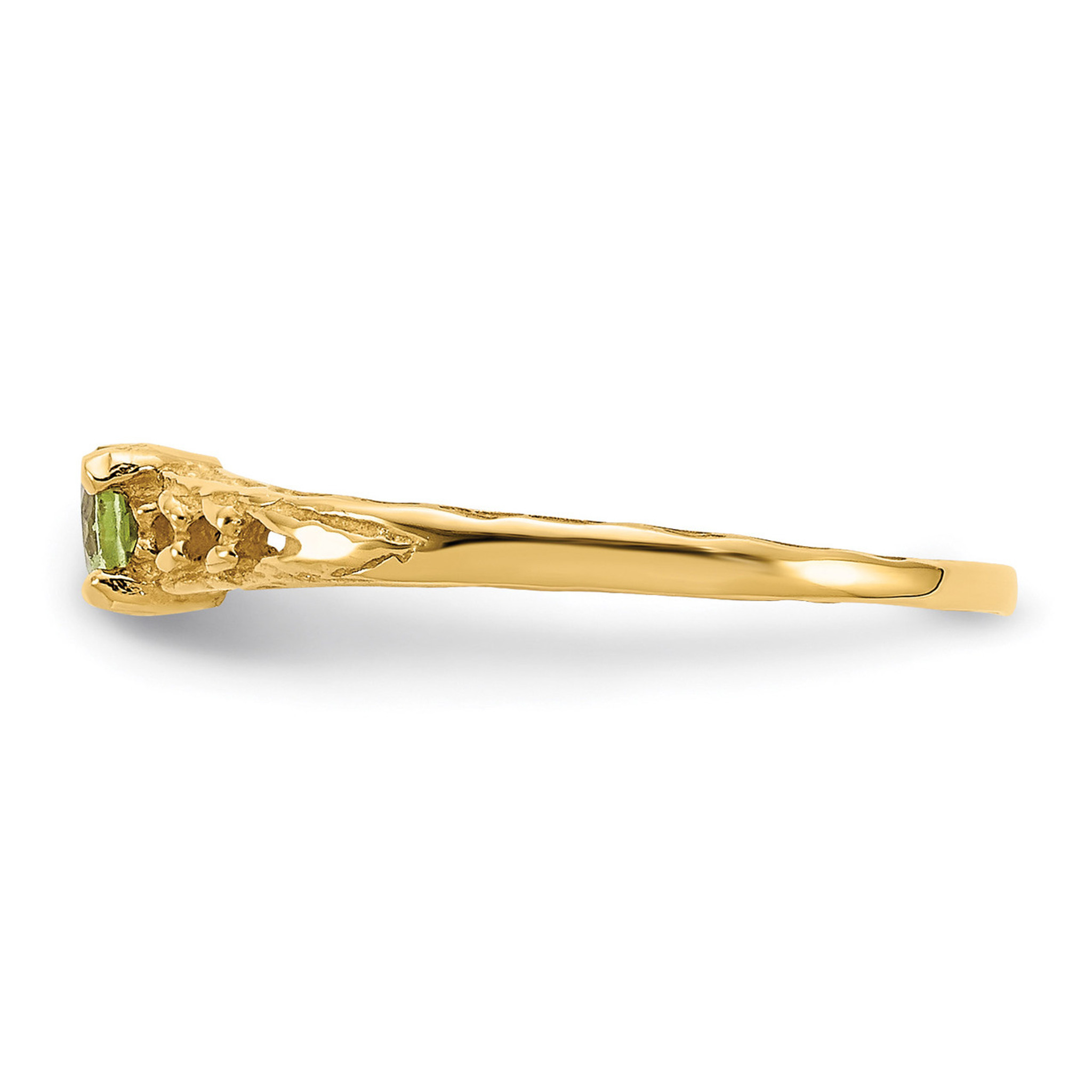 3mm Peridot Birthstone Baby Ring 14k Gold By Madi K Homebello 3mm Peridot Birthstone Baby Ring 14k Gold By Madi K Homebello