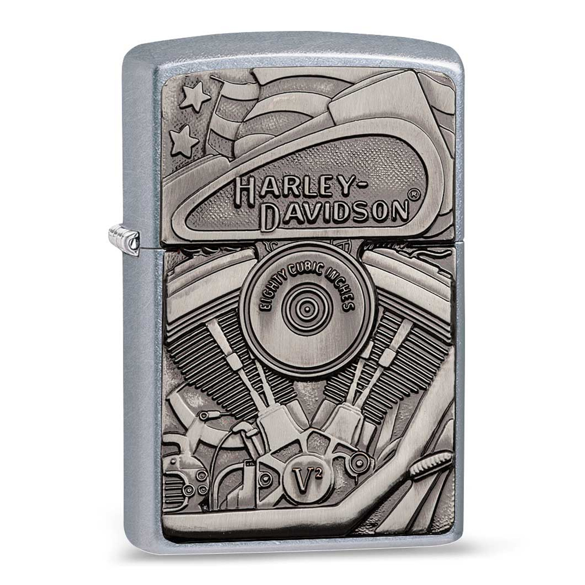 Zippo Harley Davidson Street Chrome Hidden Eagle Lighter GM20693