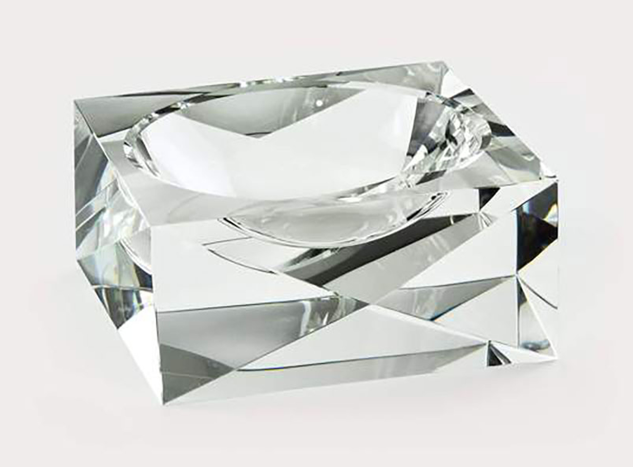 Tizo Crystal Glass Diamond Bowl PH227BW - HomeBello