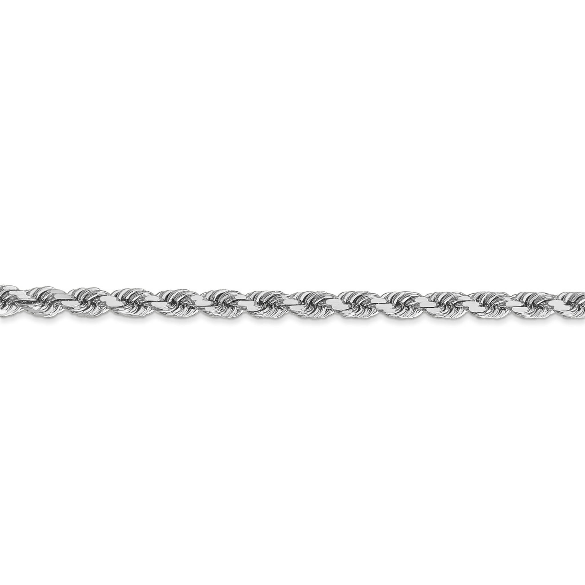 4mm Diamond-cut Rope Chain 18 Inch 14k 