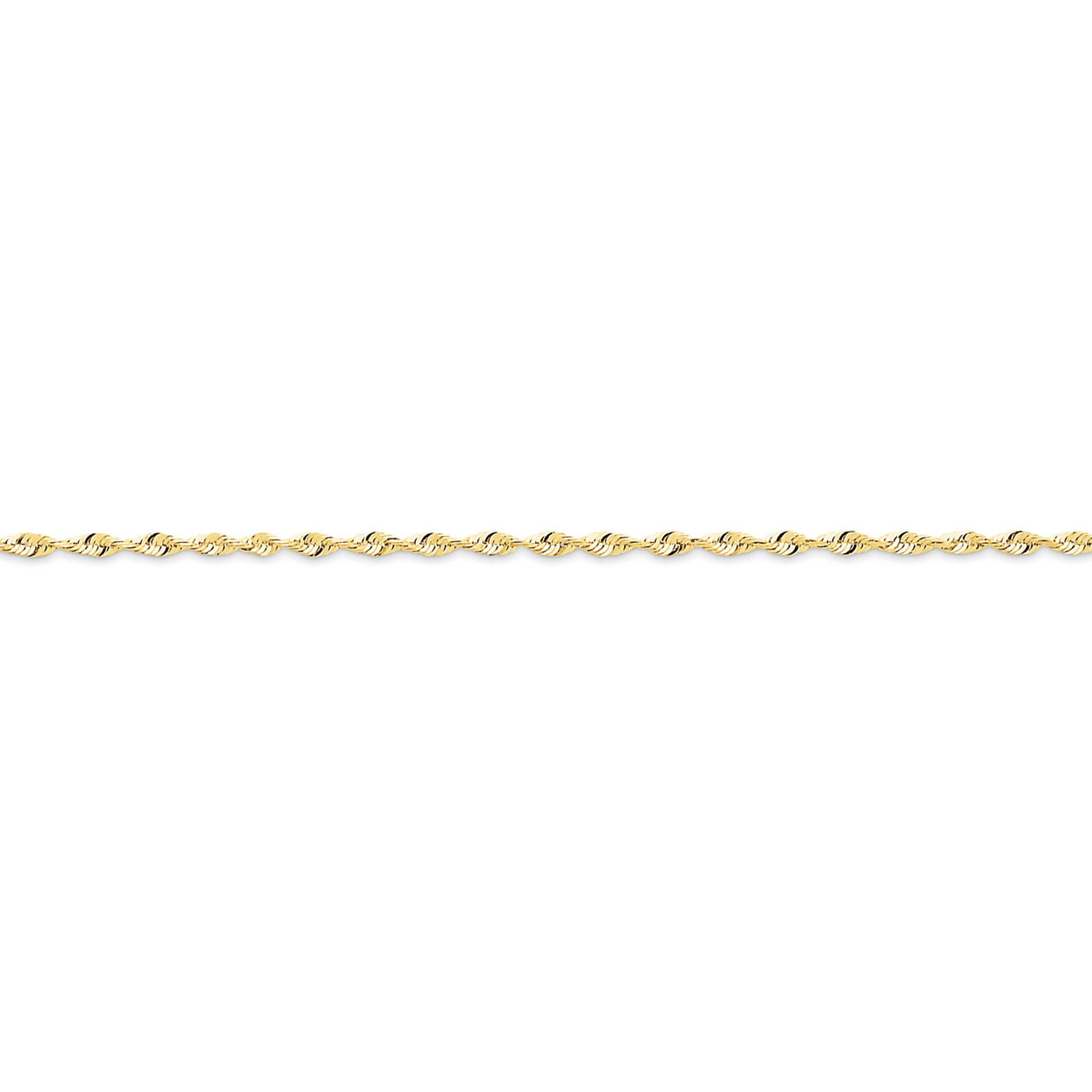 Women 10k Yellow Gold 1.8mm Diamond Cut 