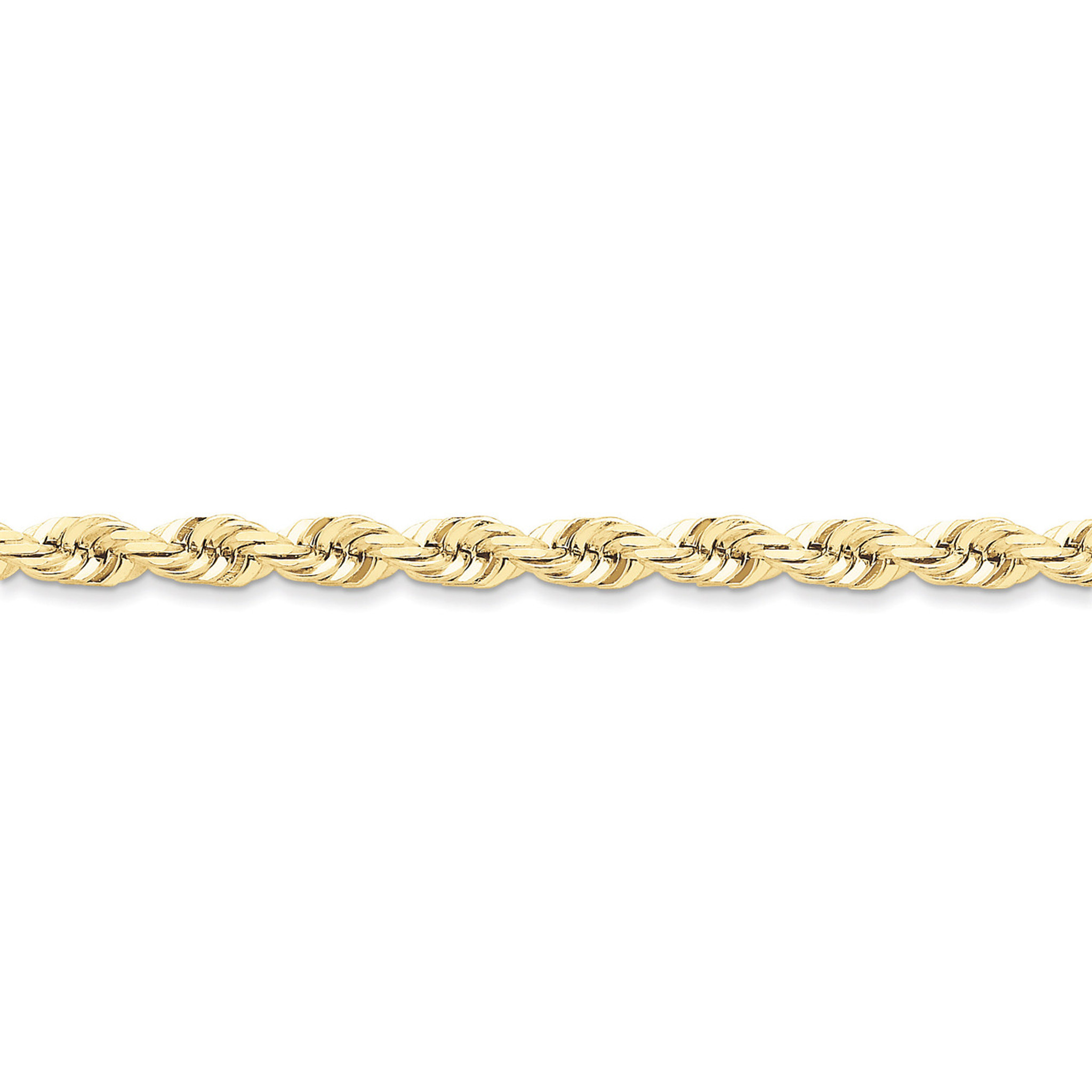 6mm Handmade Diamond-cut Rope Chain 24 