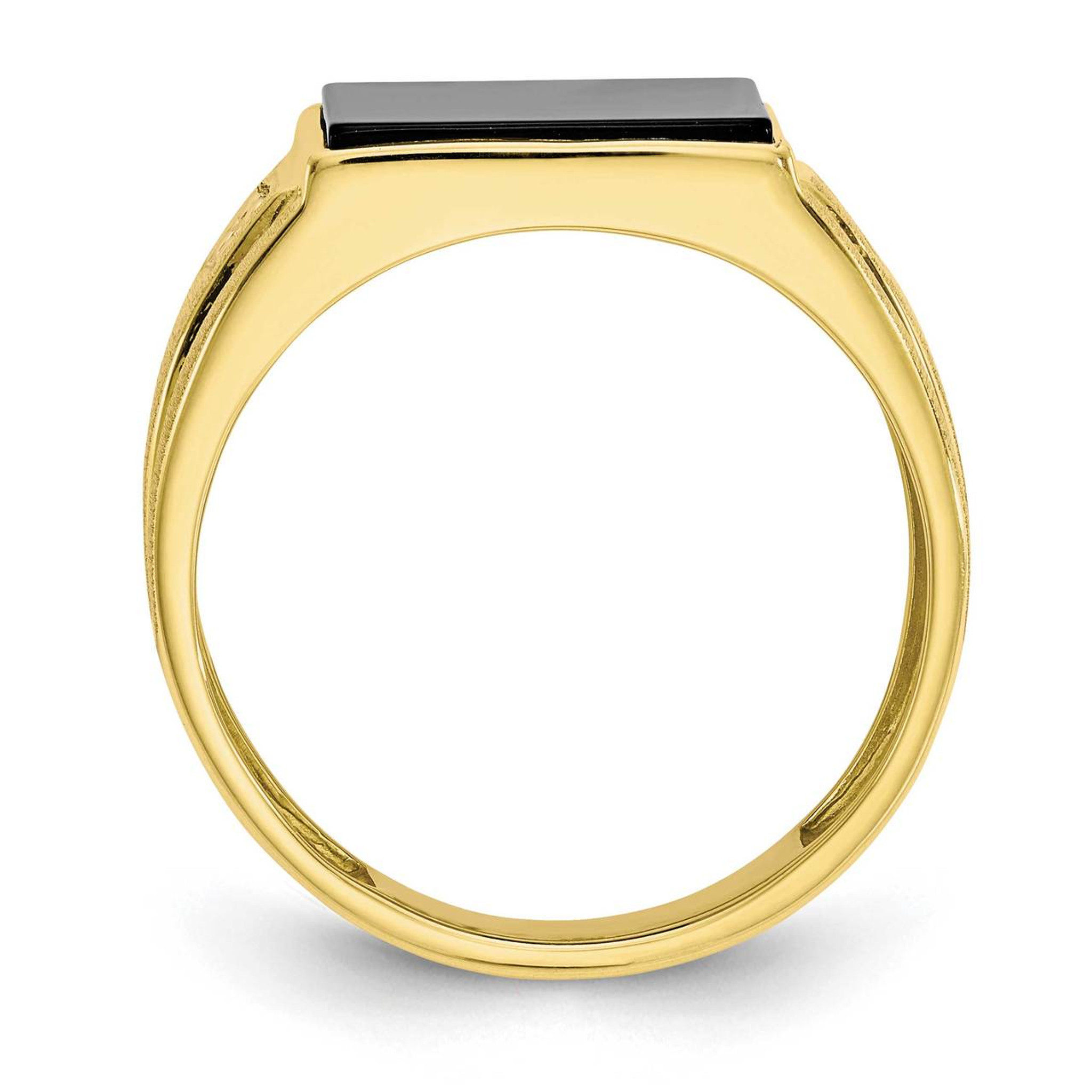 10k gold onyx ring