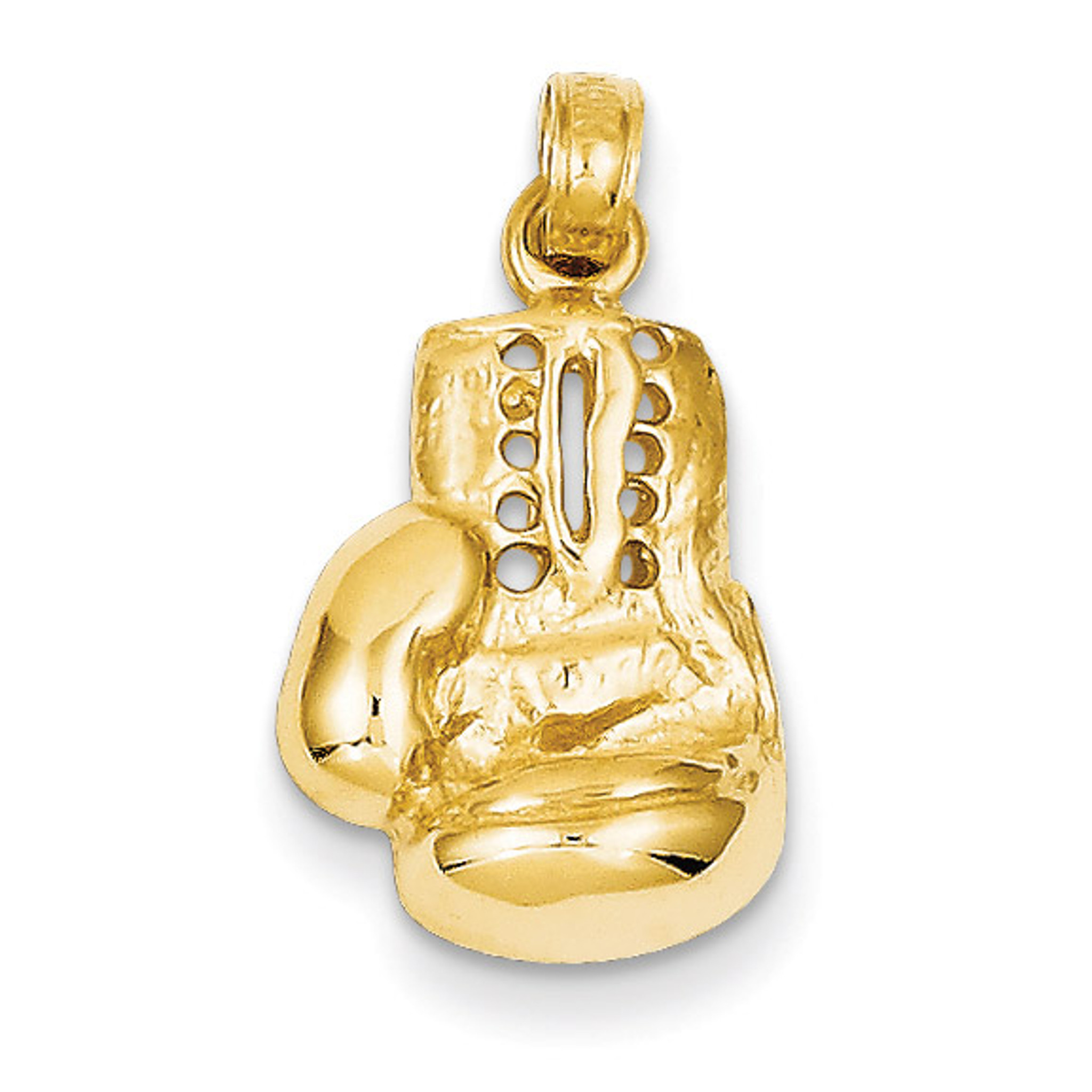 Solid gold boxing glove pendant Clearance