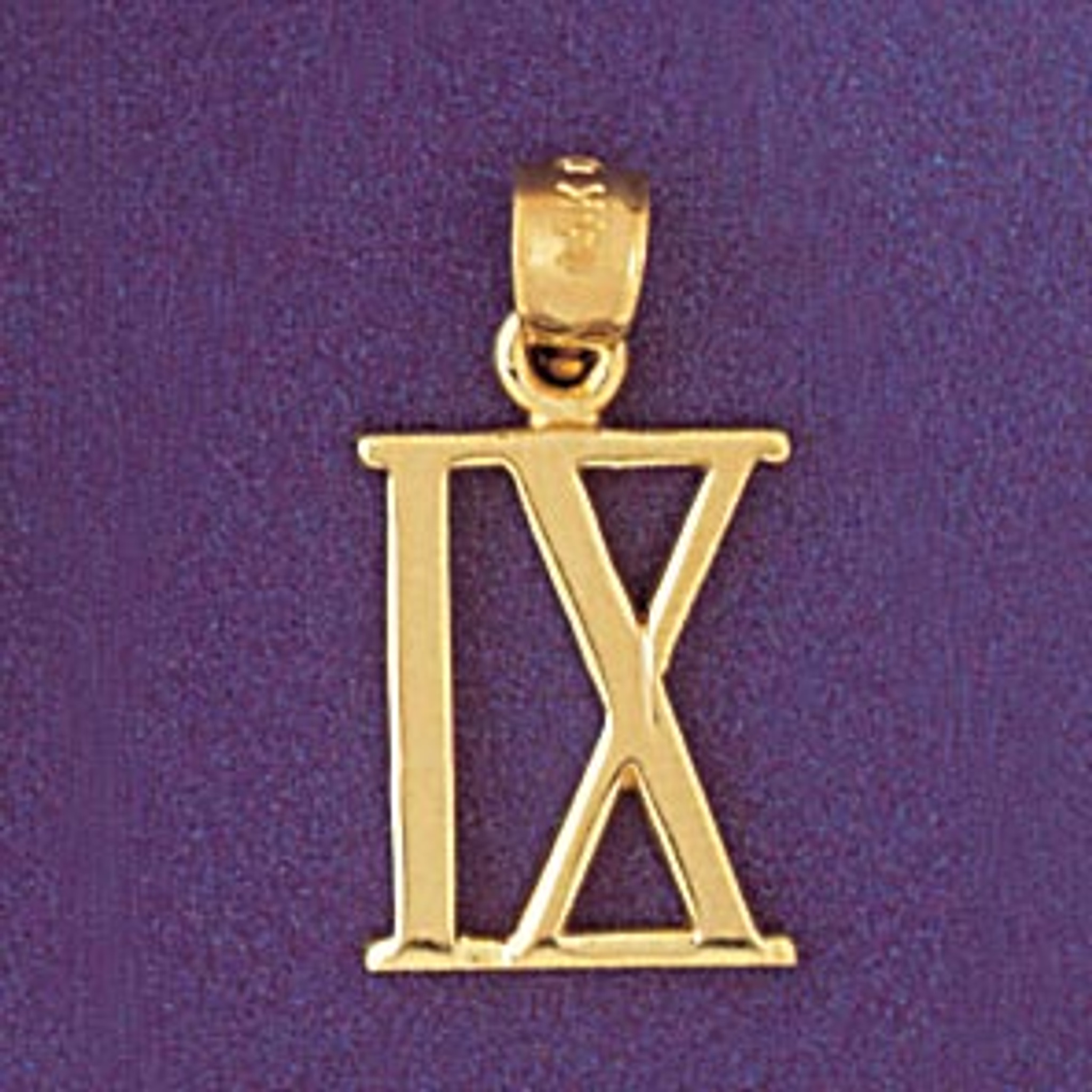roman numeral 4 necklace