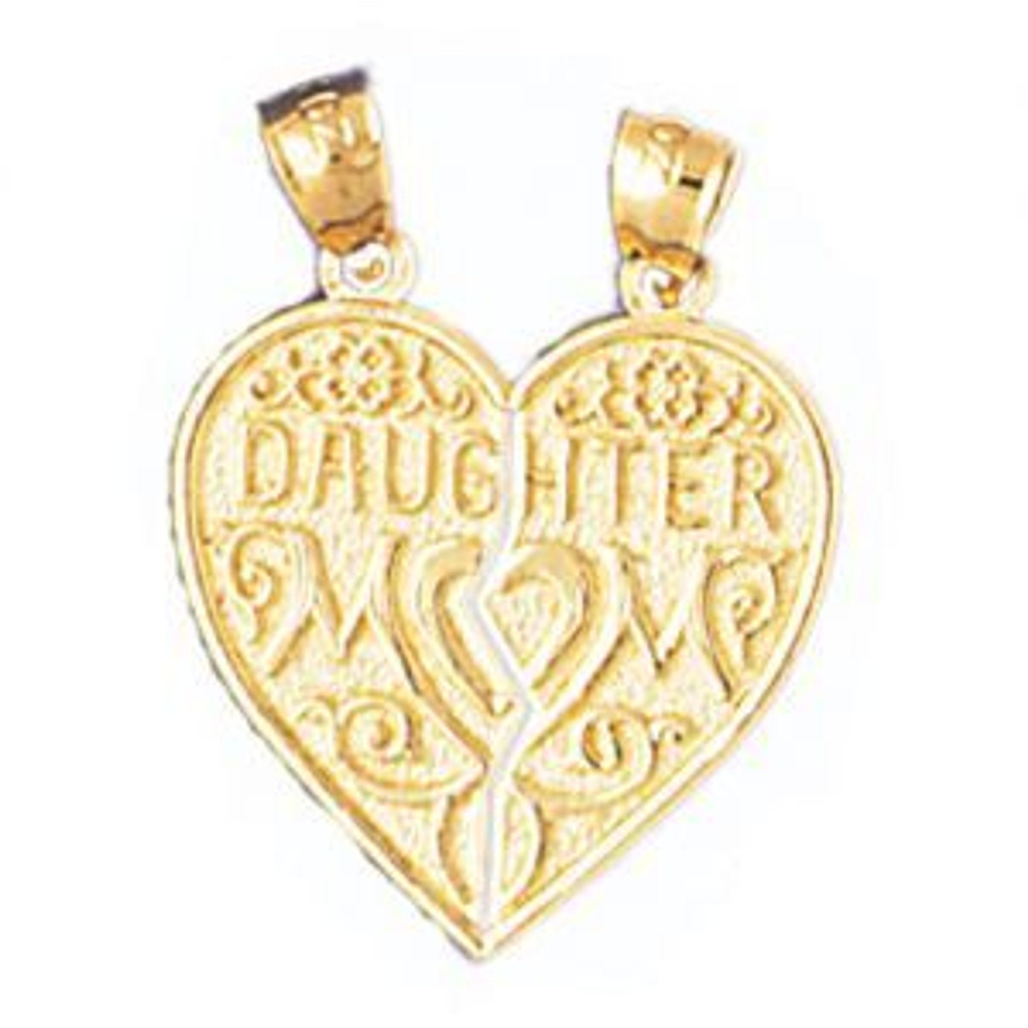 daughter heart pendant