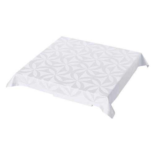 Le Jacquard Francais Tablecloth Ellipse White 140 x 225 Cotton and Acrylici MPN: 21484 EAN: 3660269214845