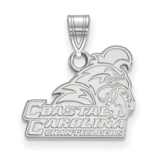 Coastal Carolina University Small Pendant in 10k White Gold by LogoArt MPN: 1W017CCU