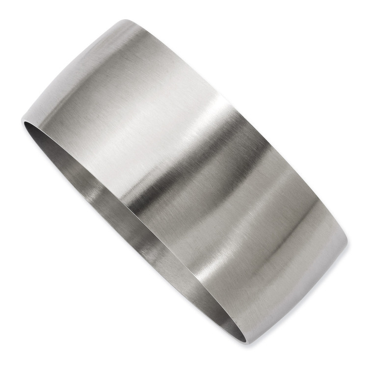 Chisel Brushed Bangle - Stainless Steel SRB785