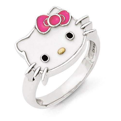 Details about Hello Kitty Ring Cubic Zirconia Heart And Ribbon 925 Sterling Silver Ring Details about Hello Kitty Ring Cubic Zirconia Heart And Ribbon 925 Sterling Silver Ring