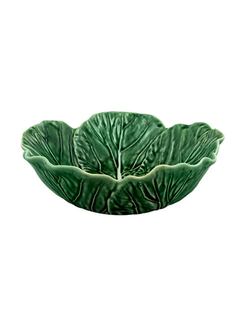 Bordallo Pinheiro Cabbage Bowl Individual salad bowl Green Natural 65000622 - HomeBello