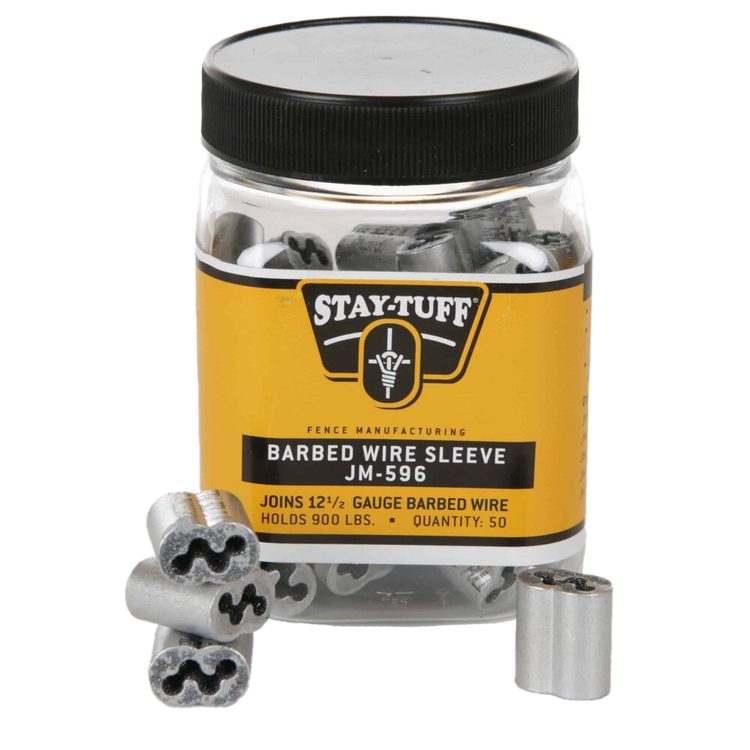 STAY-TUFF 12.5 Ga. Barbed Wire Crimp Sleeve