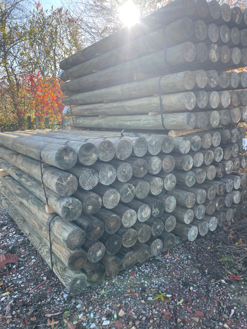 Southern Yellow Pine Treated Cylinder Post - 6" x 10' Southern Yellow Pine Treated Cylinder Post - 6" x 10'