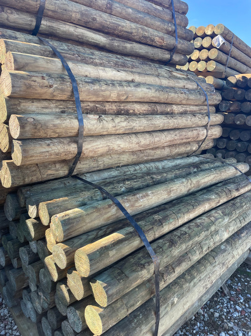 Southern Yellow Pine Treated Tapered Post - 4-5" x 7'