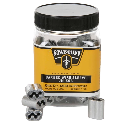 STAY-TUFF 12.5 Ga. Barbed Wire Crimp Sleeve