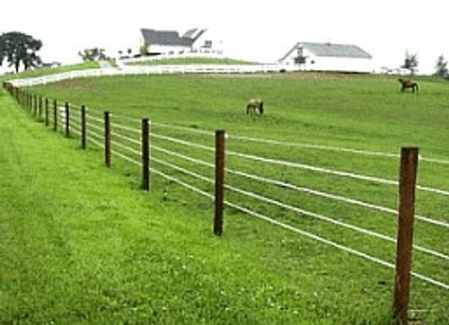 fencing tensile wire horse fence pasture electric coated farm hi fences horses cattle ranch types pastures posts livestock wood temporary