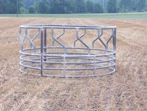 collapsible round bale feeder