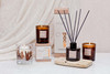 Wood - Palo Santo & Amber Scented candles and Reed Diffuser