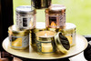 Experience the luxurious blend of floral and fruity notes with Luna's English Pear & Freesia Scented Candle Tin.