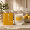 Wellbeing - Wake Up - Lemon | Mandarin | Lemongrass - Essential Oil Scented Soy Candle (220gm)