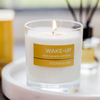 Wellbeing - Wake Up - Lemon | Mandarin | Lemongrass - Essential Oil Scented Soy Candle (220gm)