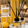 Wellbeing - Wake Up - Lemon | Mandarin | Lemongrass - Essential Oil Scented Soy Candle (220gm)
