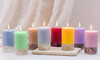 Elements - Earth - Green Apple & Lime - Scented Botanical Pillar Candle (75 x 127mm)