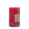 Elements - Fire - Red Pepper & Cardamom Scented Botanical Inclusion  Pillar Candle (75 x 127mm)