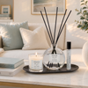 Modern Classics - Sea Salt & Oakmoss - Gift Set - 120ml Scented Reed Diffuser, 15ml Scented Home Mist, Scented Mini Candle