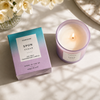 Sol - Spun Sugar -  Soy Wax Scented Candle Tumbler (90 x 80mm) - Purple Glass