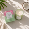 Sol - Lait De Deco - Soy Wax Scented Candle Tumbler (90 x 80mm) - Green Glass