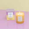 Sol - sunlit yuzu - Soy Wax Scented Candle Tumbler (90 x 80mm) - Yellow Glass
