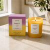 Sol - sunlit yuzu - Soy Wax Scented Candle Tumbler (90 x 80mm) - Yellow Glass