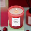 Sol - Popped Cherry - Soy Wax Scented Candle Tumbler (90 x 80mm) - Red Glass