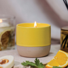 Elements - Energy - Bitter Orange & Coriander - Scented Soy Wax Ceramic Candle Tumbler (68x75mm) - Yellow